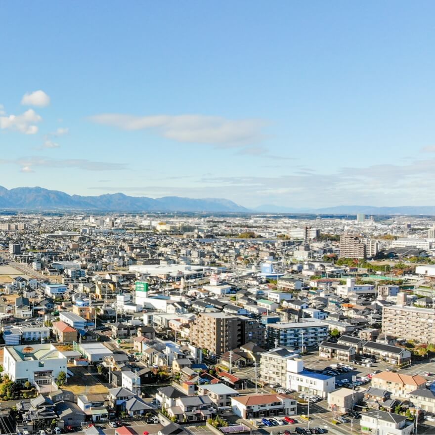 街の遠景